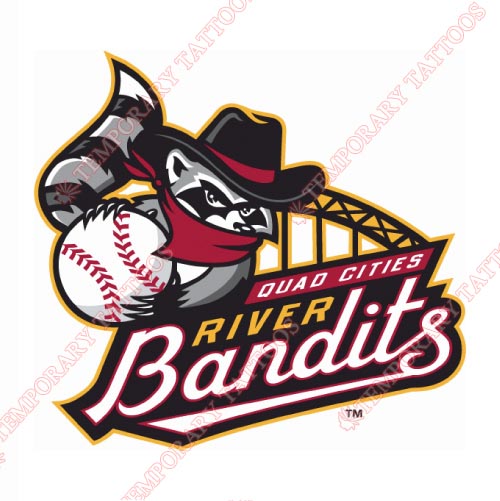 Quad Cities River Bandits Customize Temporary Tattoos Stickers NO.8122